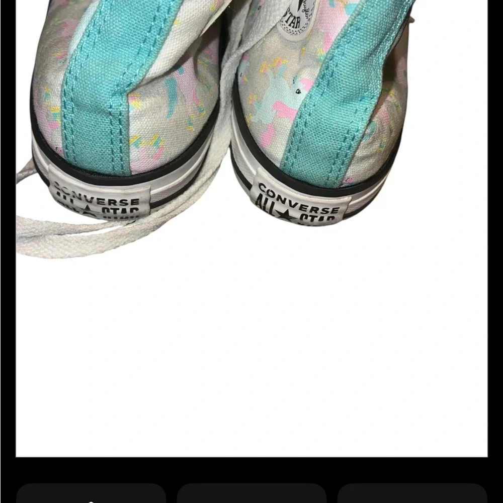Kids shoes bundle rain boots and High Top converse Unicorn size 3